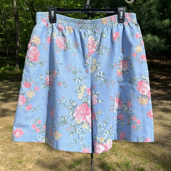 Alfred Dunner Pants - 90s Alfred Dunner Floral Shorts Size 12